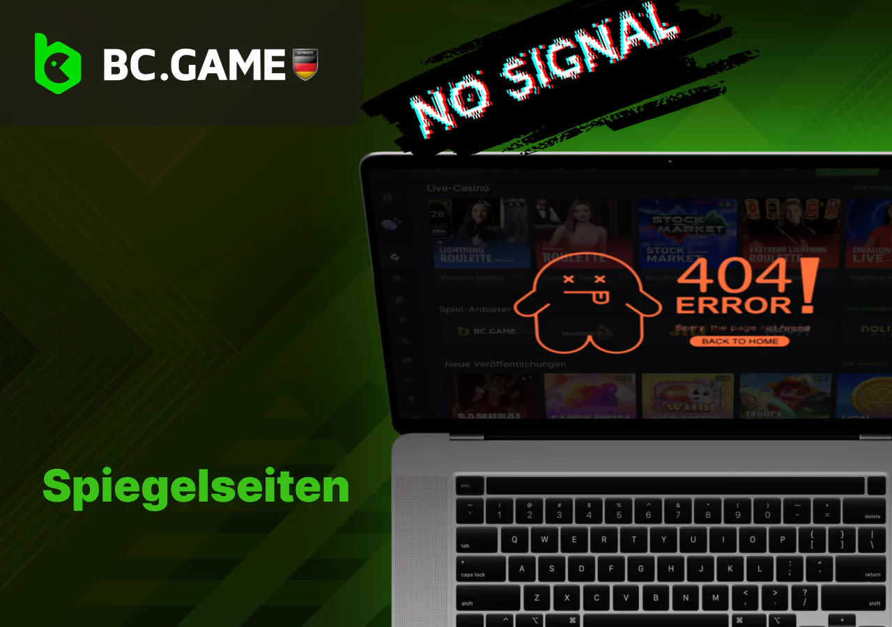 Verfügbare BC Game Spiegelseiten