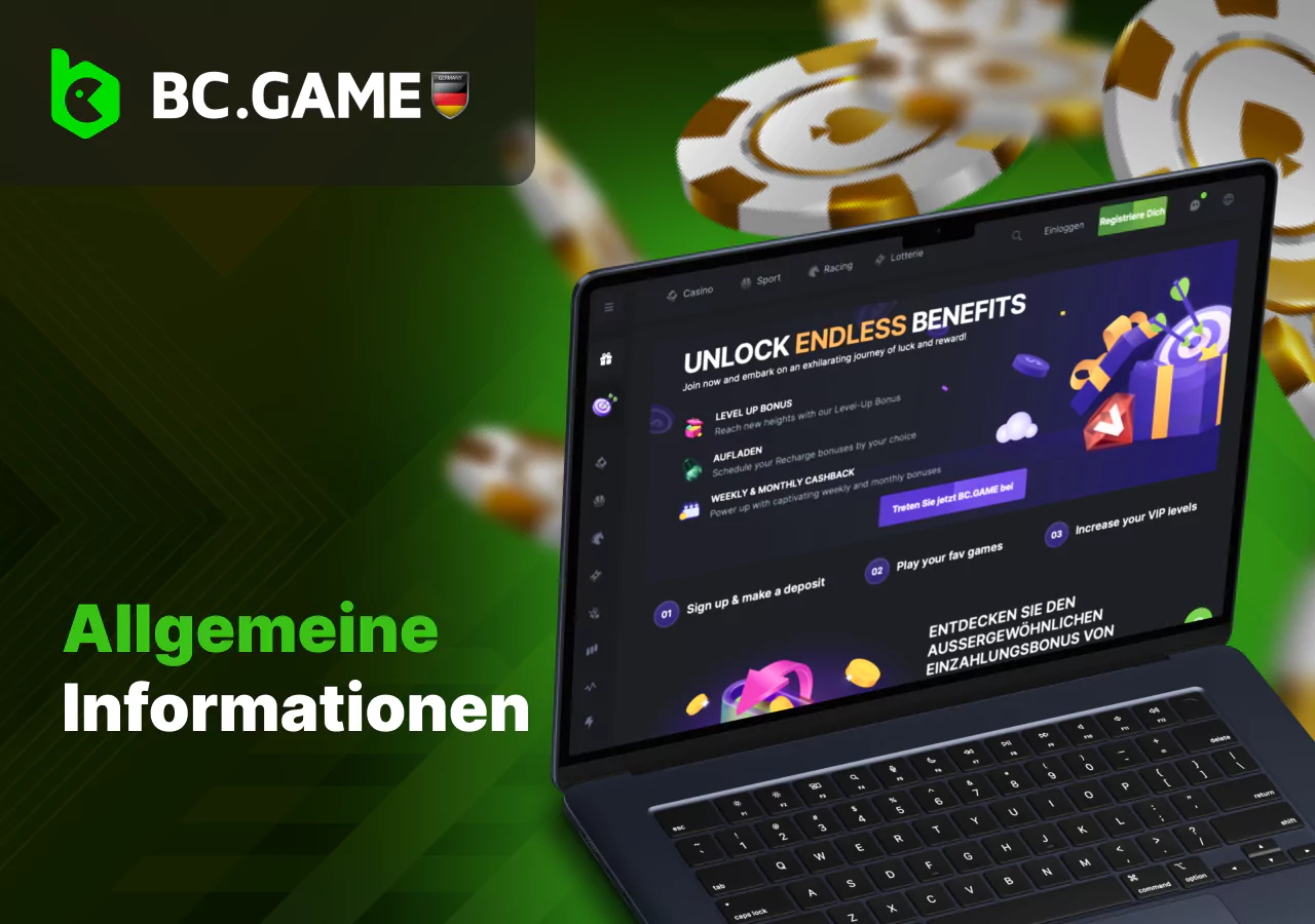 Kurzcharakterisierung der BC Game-Plattform