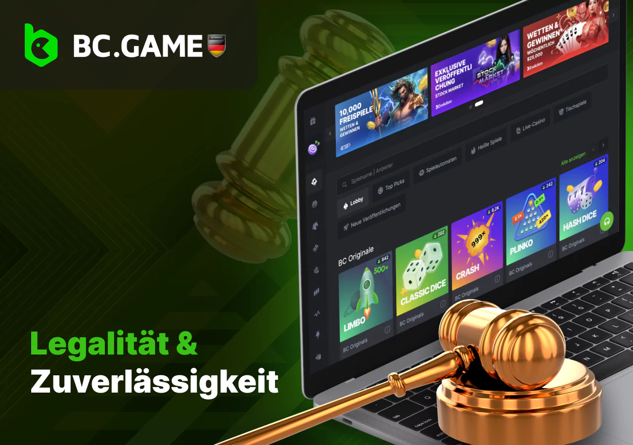 Rechtmäßigkeit der Online-Buchmacher-Plattform von BC Game