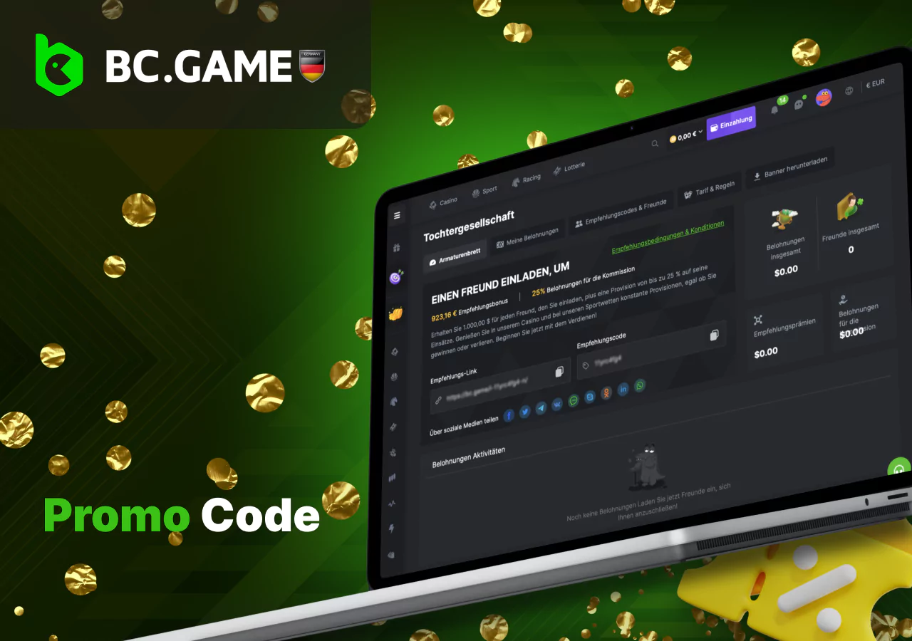Promo-Codes von BC Game für Nutzer aus Deutschland