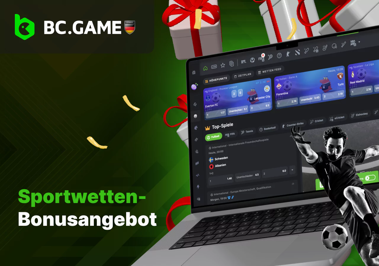 Boni für Sportereignisse auf der Plattform BC Game