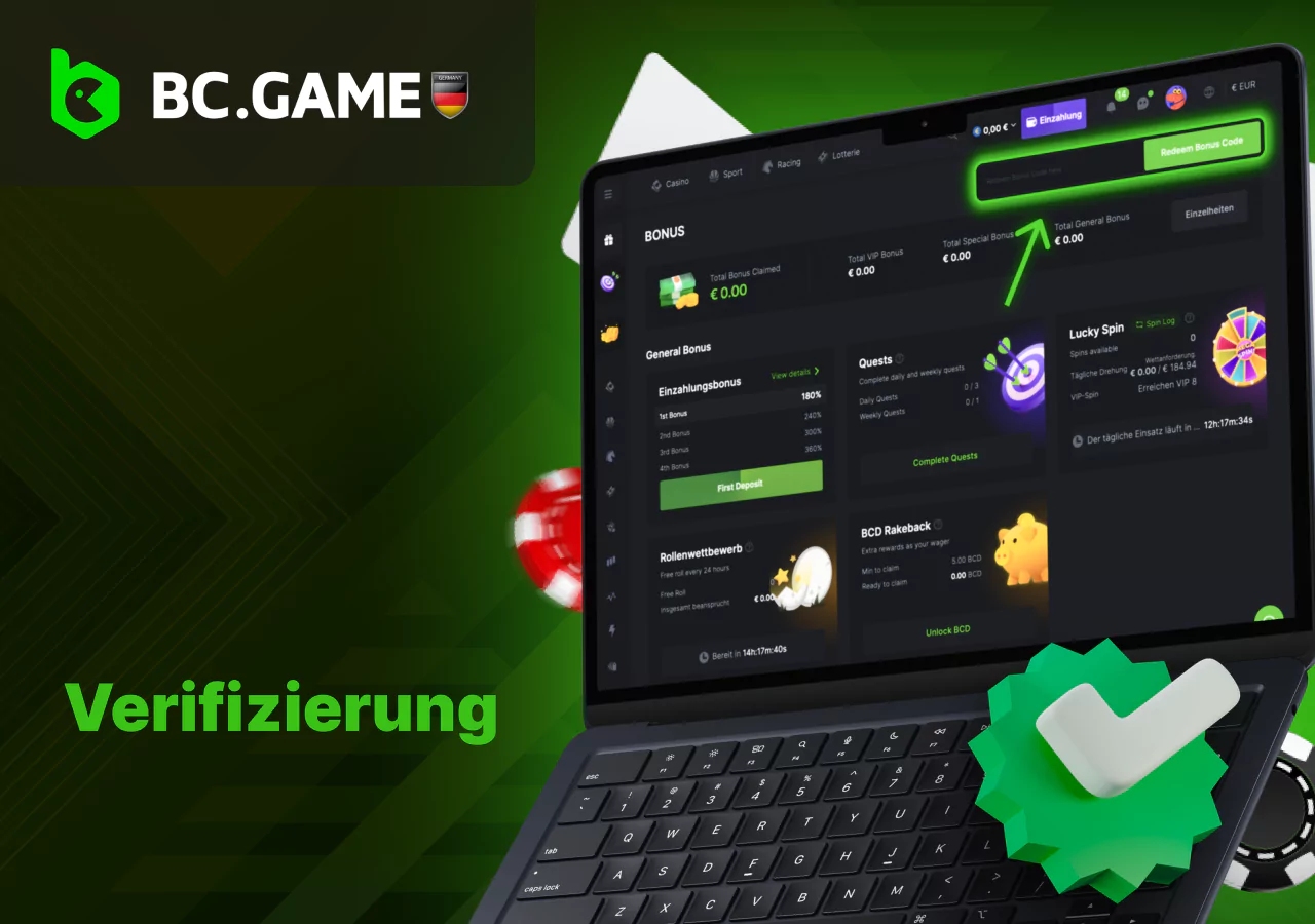 BC Game Bonus Code Überprüfung