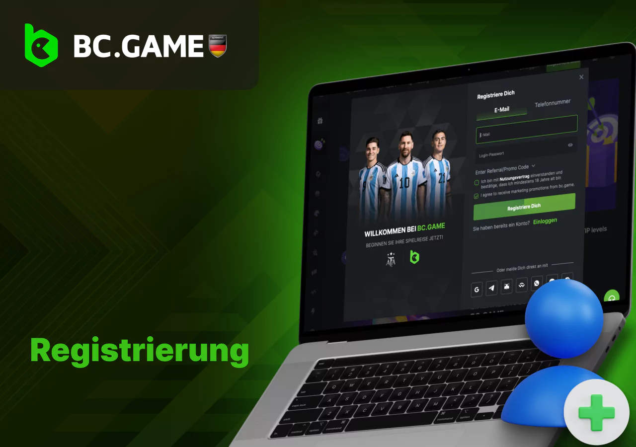 Erstellen eines Kontos auf einer Online-Casino-Plattform